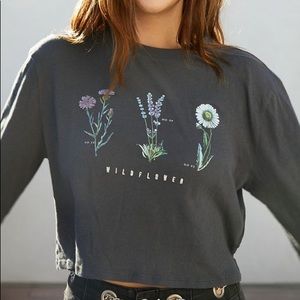 Urban Outfitters Wildflower Embroidered Shirt